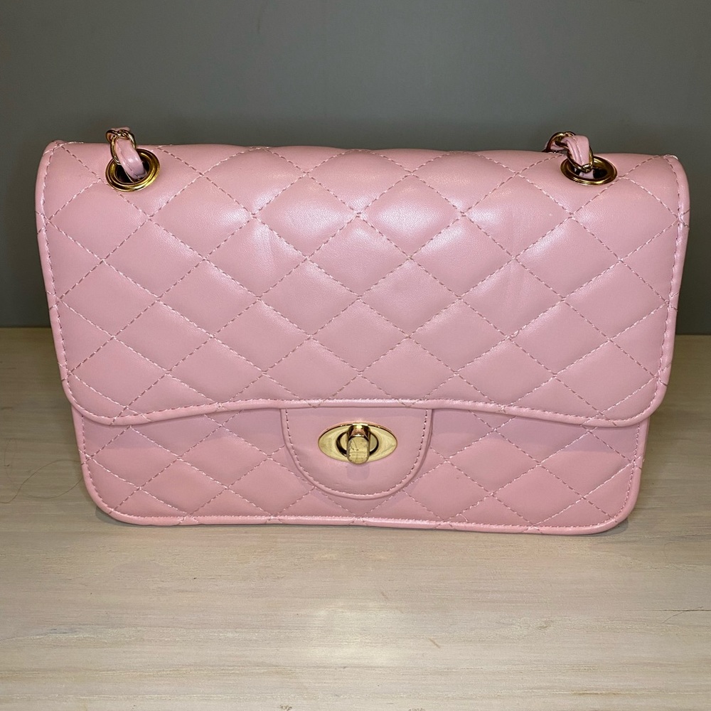 Pink Quilted Purse